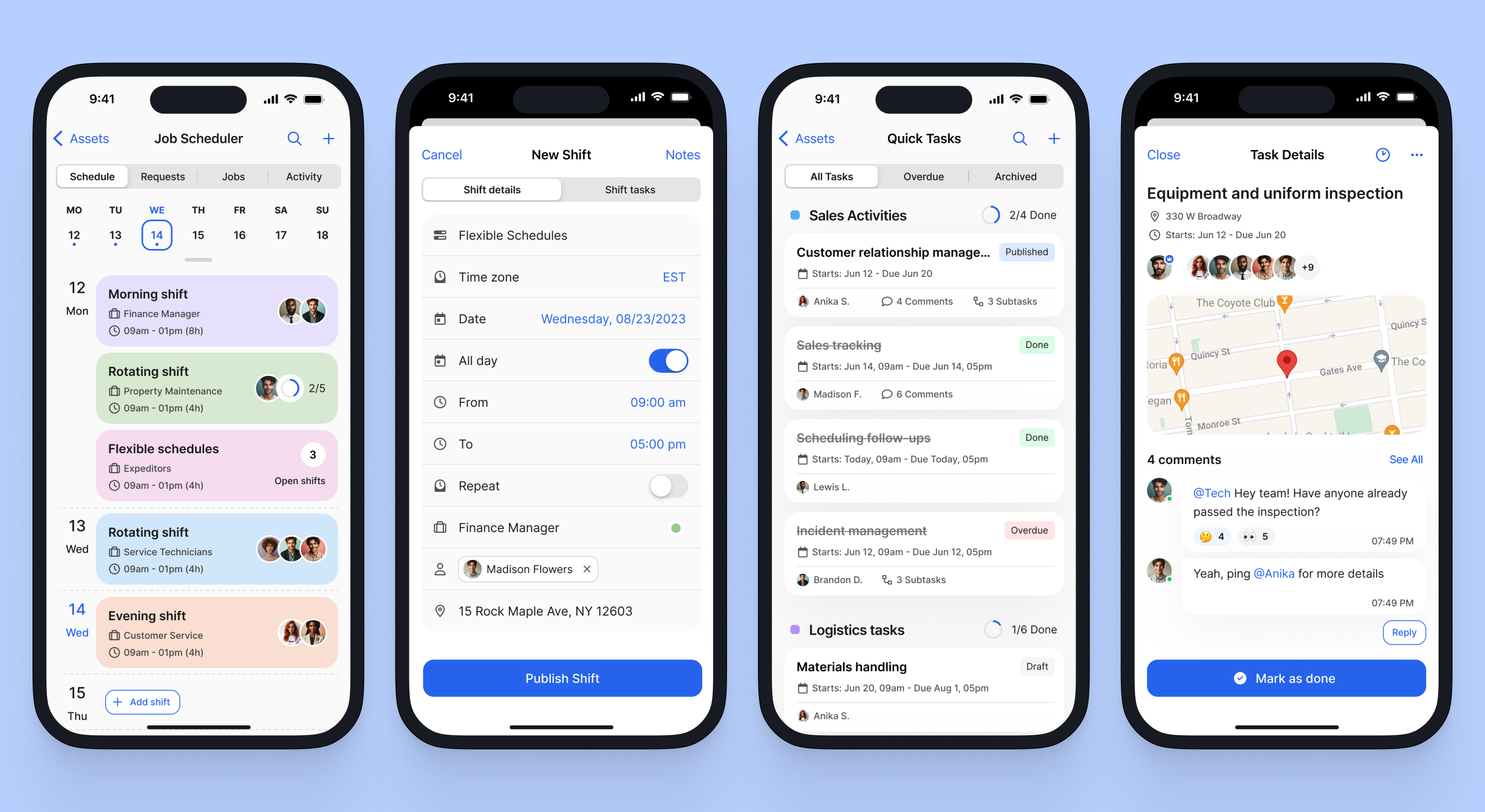 Mobile — Тайм-клок