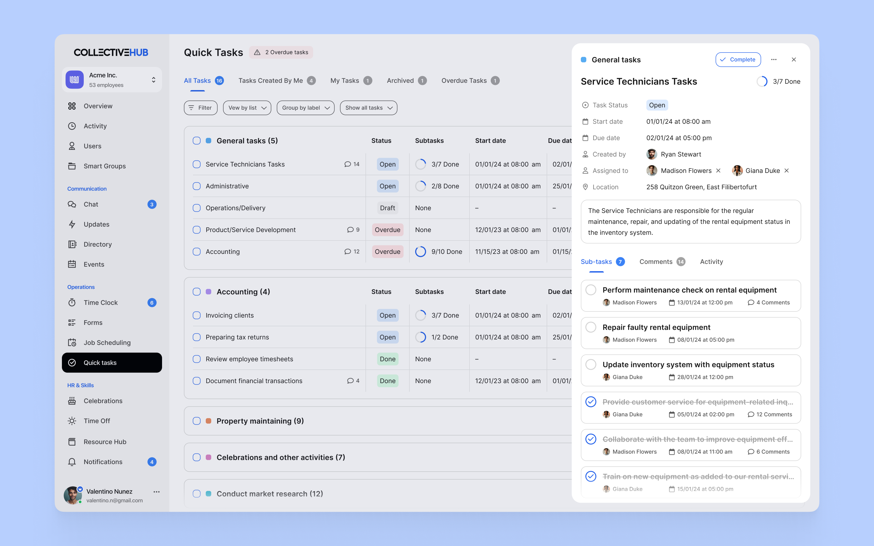 Quick Tasks